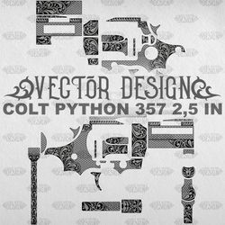 VECTOR DESIGN Colt Python 2,5 in Scrolls and snake scales