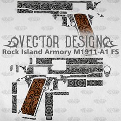 VECTOR DESIGN Rock Island Armory M1911-A1 FS Scrollwork