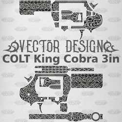 VECTOR DESIGN Colt King Cobra 3in Scrollwork