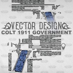 VECTOR DESIGN Colt 1911 government Scrollwork9