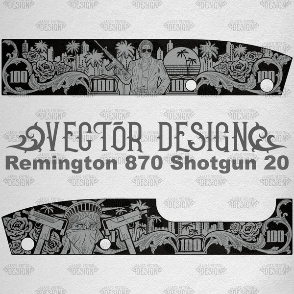 VECTOR DESIGN Remington 870 Shotgun 20 LA gangster 1.jpg