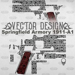 VECTOR DESIGN Springfield Armory 1911-A1 "Big Scroll"