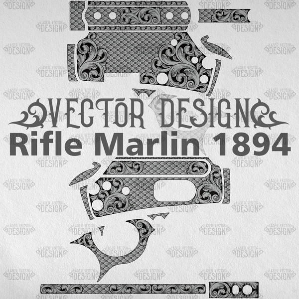 VECTOR DESIGN Rifle Marlin 1894 Snake scales and scrolls 1.jpg