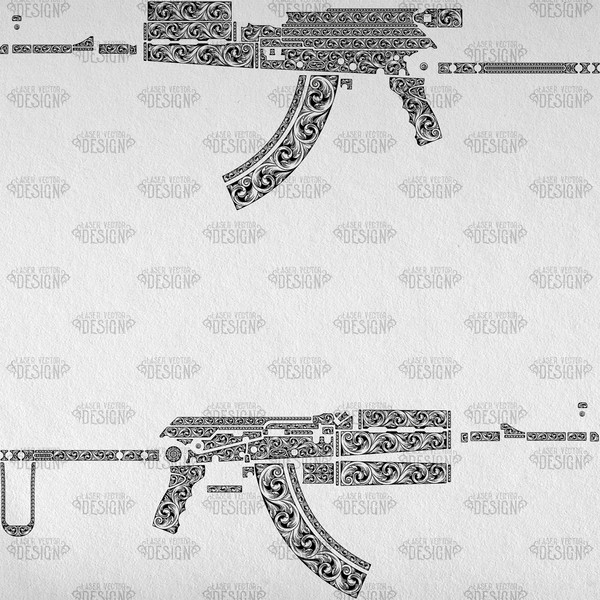 VECTOR DESIGN AK-47 Zastava Serbea with folding stock custom Scrollwork 3.jpg