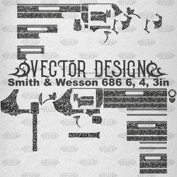 VECTOR DESIGN Smith & Wesson 686 6, 4, 3in Scrollwork2