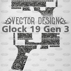 VECTOR DESIGN Glock19 gen3 Scrollwork1