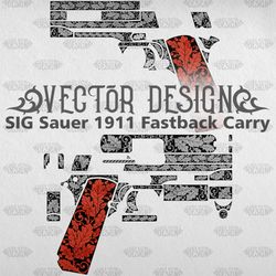 VECTOR DESIGN SIG Sauer 1911 Fastback Carry "Oak leaves"
