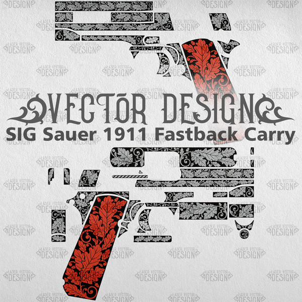 VECTOR DESIGN SIG Sauer 1911 Fastback Carry Oak leaves 1.jpg