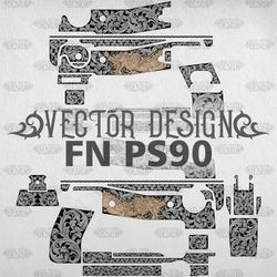 VECTOR DESIGN FN PS90 "Dragon and scrolls"