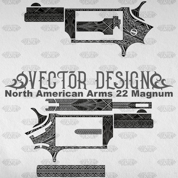 Vector Magnum VECTOR DESIGN North American Arms 22 Magnum Art Deco - Inspire Uplift