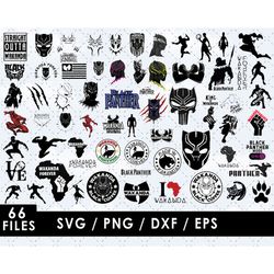 black panther svg files, black panther png files, vector png images, svg cut file for cricut, clipart bundle pack