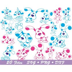 blues clues svg, blues clues birthday svg, magenta blues clues svg, png