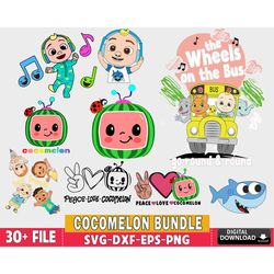 bundle cocomelon svg, cocomelon bundle svg, cocomelon svg, cocomelon clipart, cocomelon vector, kid song svg