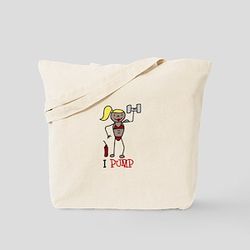 weight lifting penguin tote bag 46, tote bag, sport bag, student tote