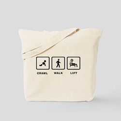 weight lifting penguin tote bag 51, tote bag, sport bag, student tote