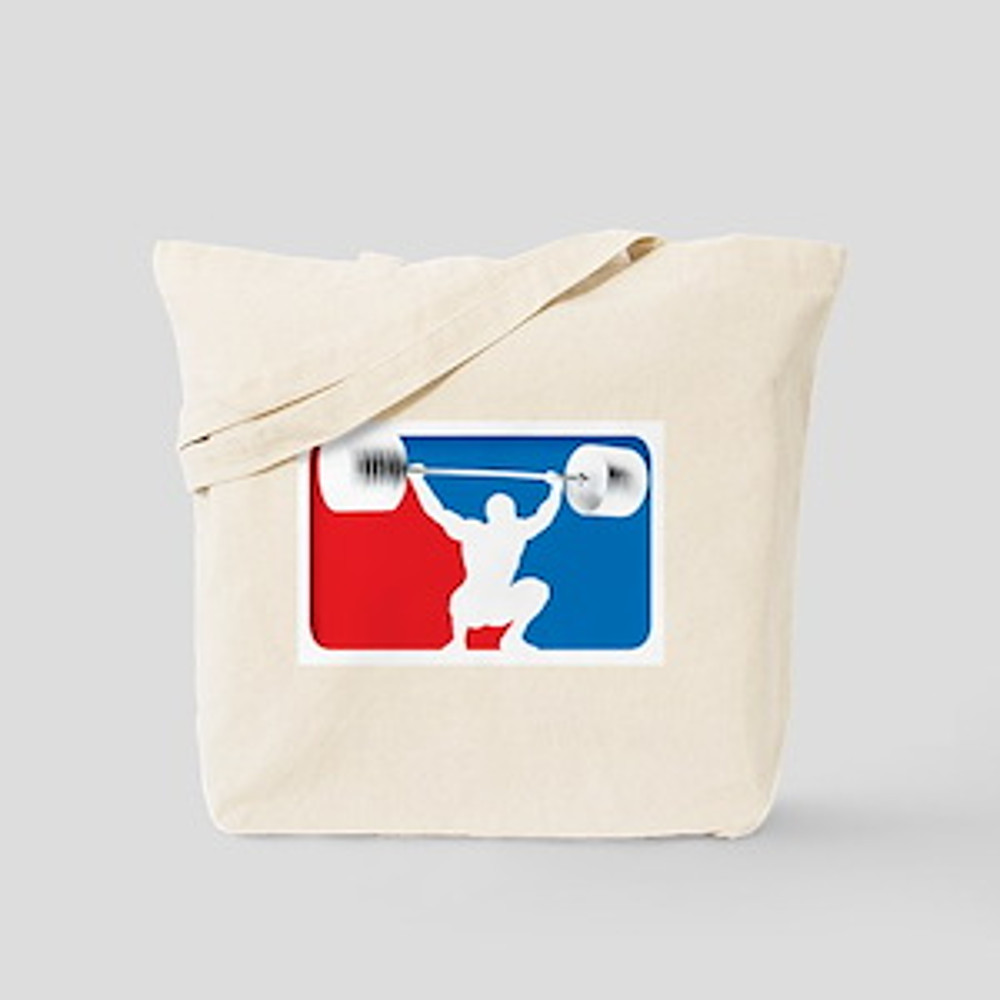 Weight lifting penguin Tote Bag 60.jpg