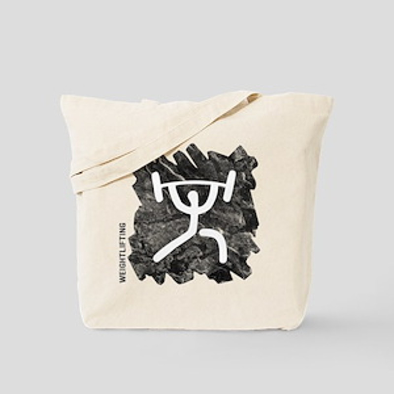 Weight lifting penguin Tote Bag 63.jpg