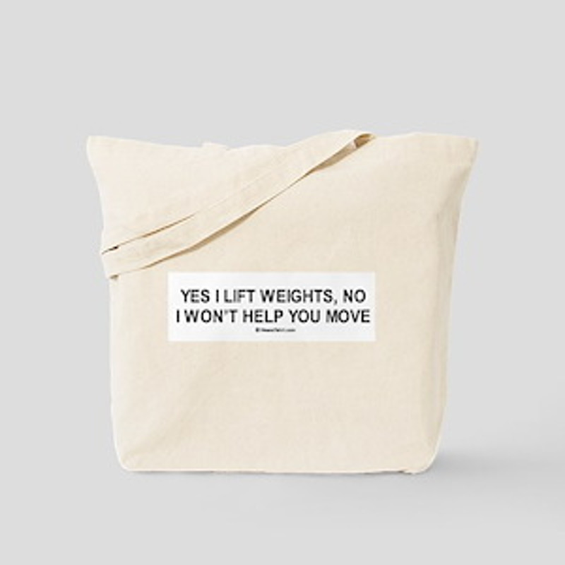 Weight lifting penguin Tote Bag 64.jpg