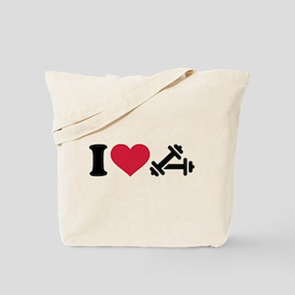 Weight lifting penguin Tote Bag 86.jpg