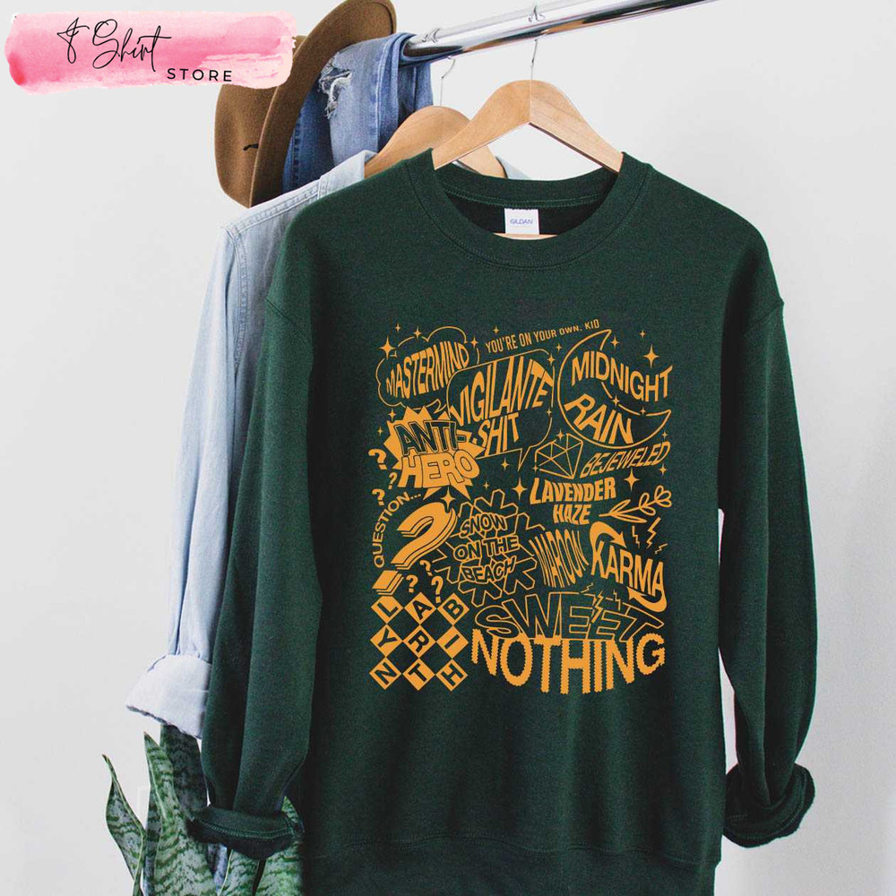 Taylor Swift Midnights Sweatshirt Album Gifts for Swifties - Happy Place for Music Lovers.jpg