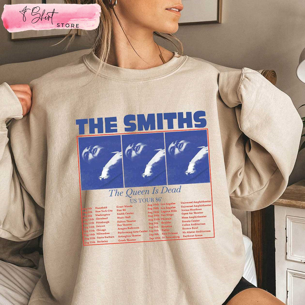 The Queen Is Dead Tour 1986 T Shirt The Smith Merch - Happy Place for Music Lovers.jpg