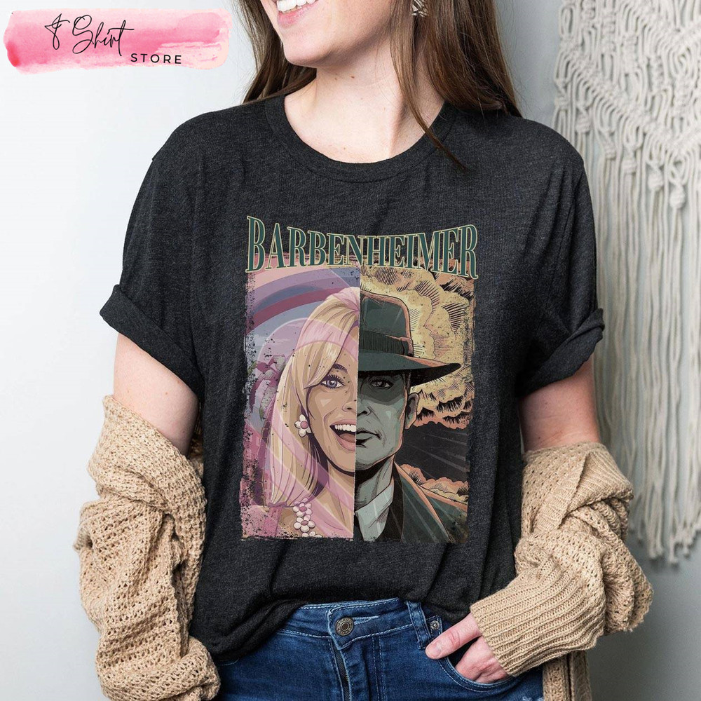 Vintage Barbie Tshirt Oppenheimer Funny Movie Gift - Happy Place for Music Lovers.jpg