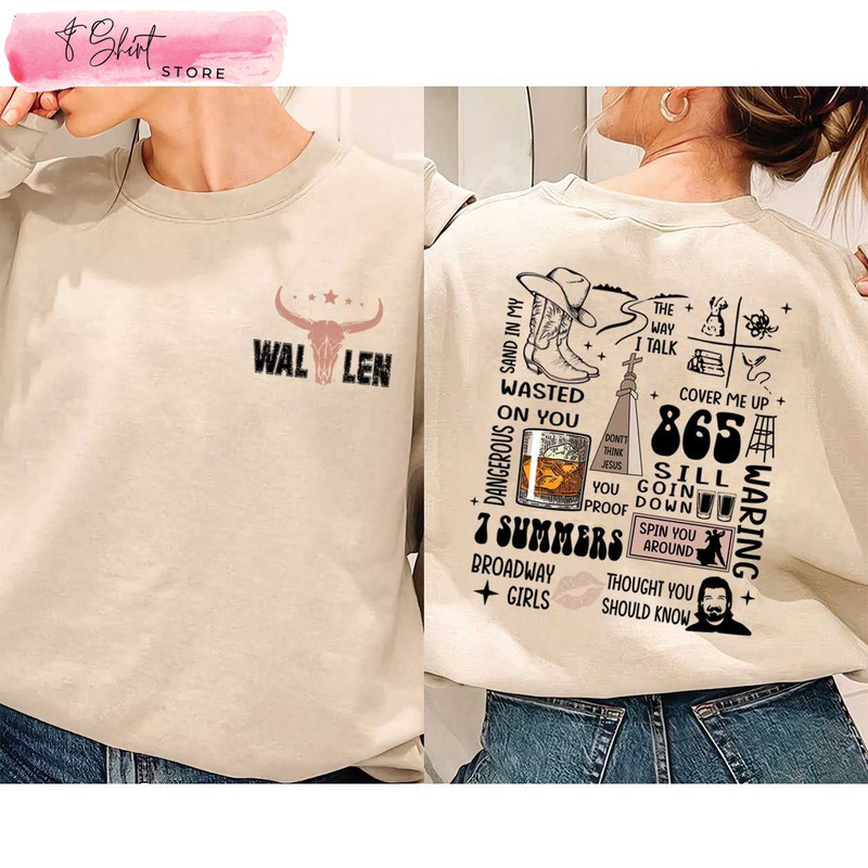 Women Morgan Wallen Sweatshirt Gifts for Country Music Lovers - Happy Place for Music Lovers.jpg