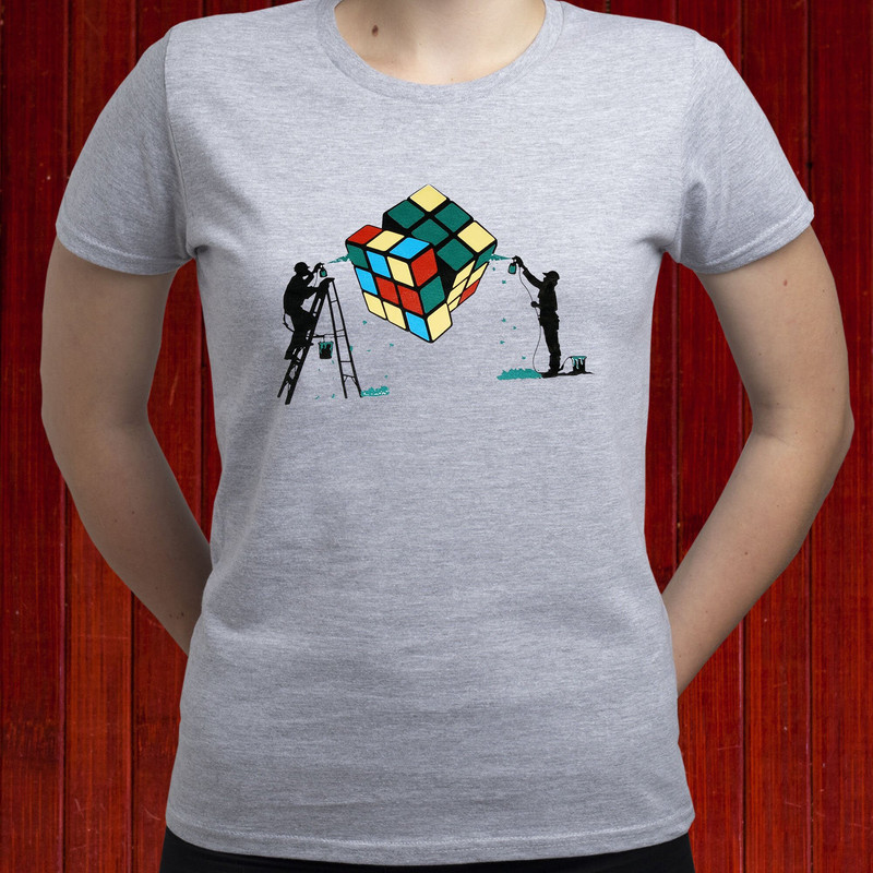 Banksy Rubic Cube Art t-shirt, Banksy art t shirt, Banksy Graffiti tshirt, Banksy Street Art tee, Banksy Urban shirt, Pop Culture tee (T189).jpg