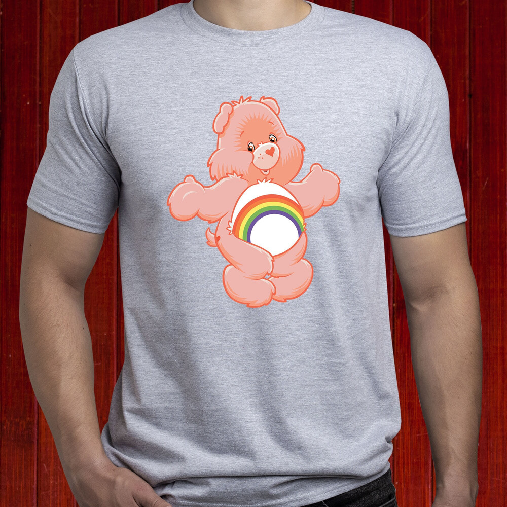 Cheer Bear t-shirt, Care Bear t shirt, Rainbow Care Bear tshirt, Rainbow Bear shirt, Care Bear Birthday tee, Cute Bear t-shirt (T218).jpg