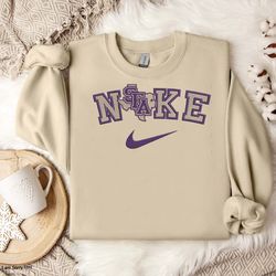 nike stephen f austin lumberjacks embroidery shirt, ncaa embroidery, custom shirt