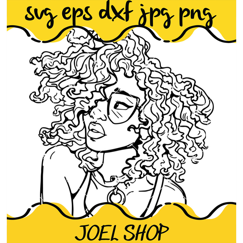 African American Girl Svg, African Woman Svg, Woman Svg.jpg