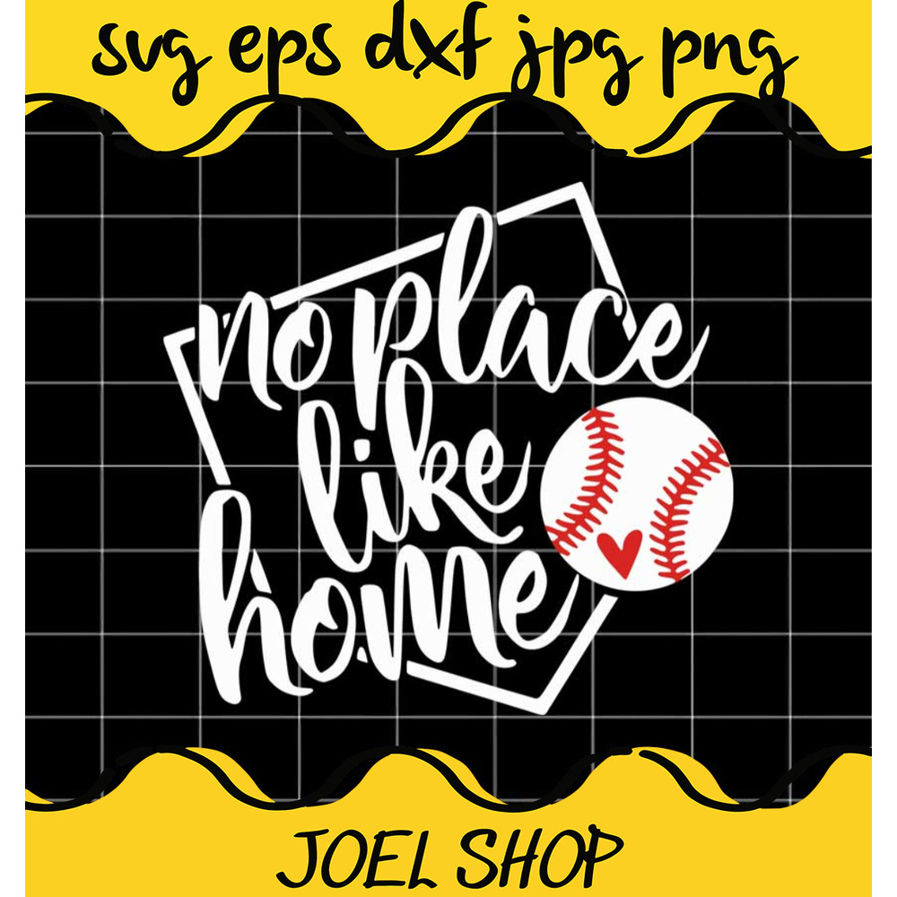Baseball No Place Like Home cut file for cricut silhouette machine mak.jpg