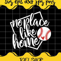 baseball no place like home cut file for cricut silhouette machine mak