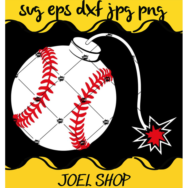 Baseball SVG, Bombers SVG, Bomb SVG.jpg