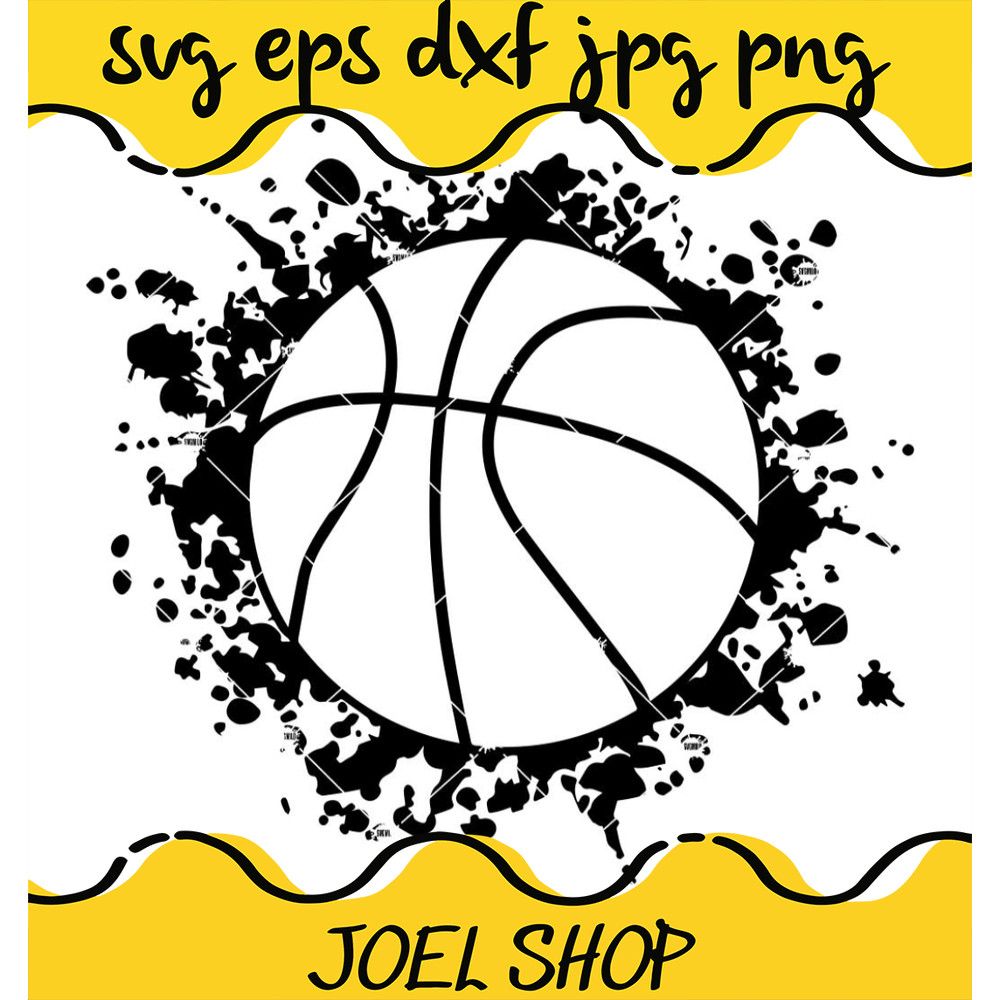 Basketball Splat SVG, Splatter SVG, Basketball SVG.jpg