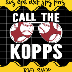 call the kopps baseball sunglasses cut file for cricut silhouette mach