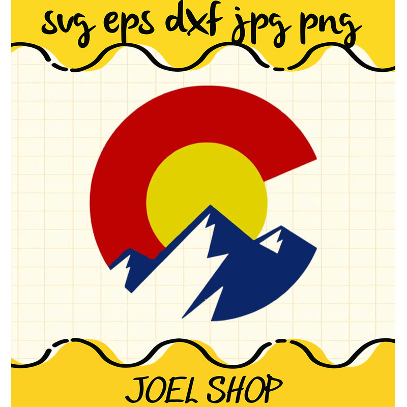Colorado Flag Mountain Baseball File SVG Cricut cut file, Silhouette c.jpg