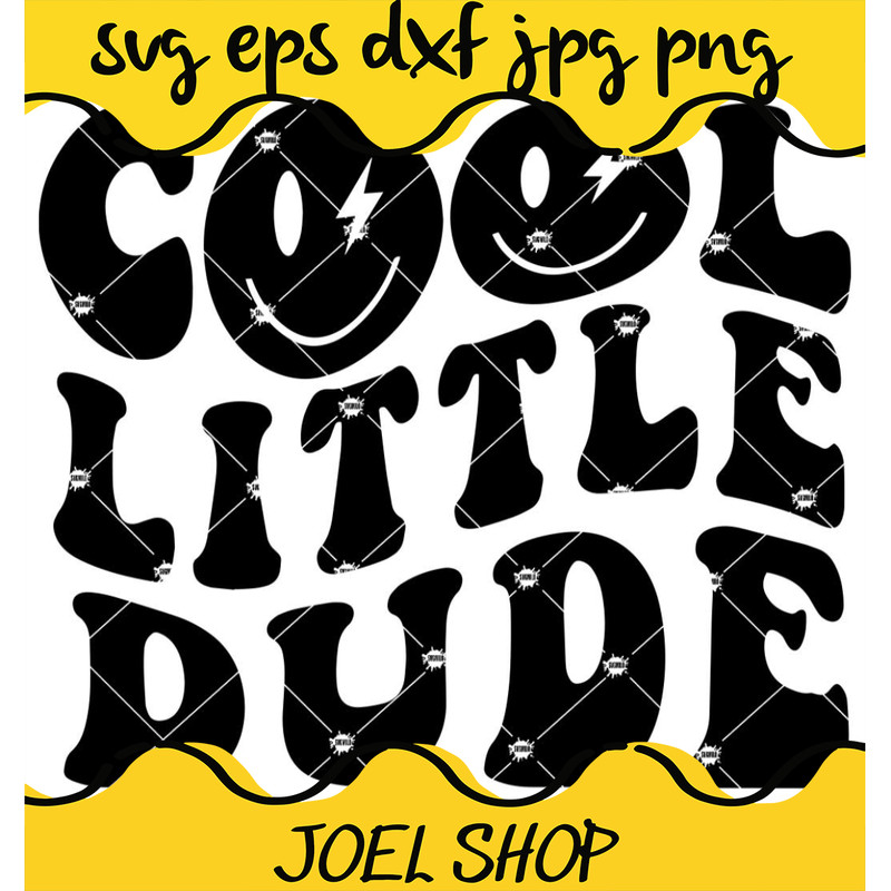 Cool Little Dude SVG, Father And Son SVG, Smiley Face Retro SVG.jpg