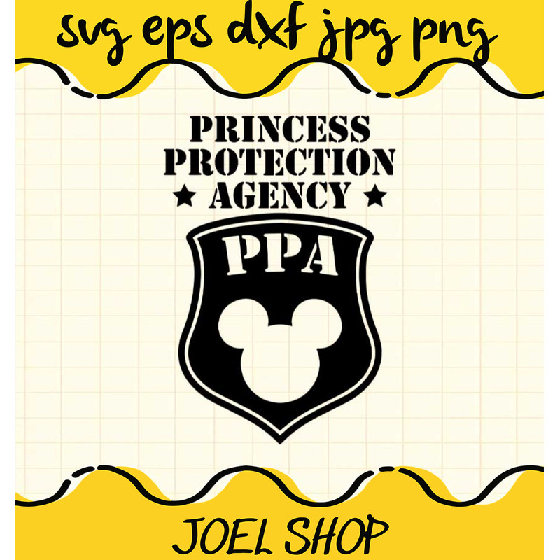 Princess Protection Agency PPA Funny Disney cut file for cricut silhou.jpg