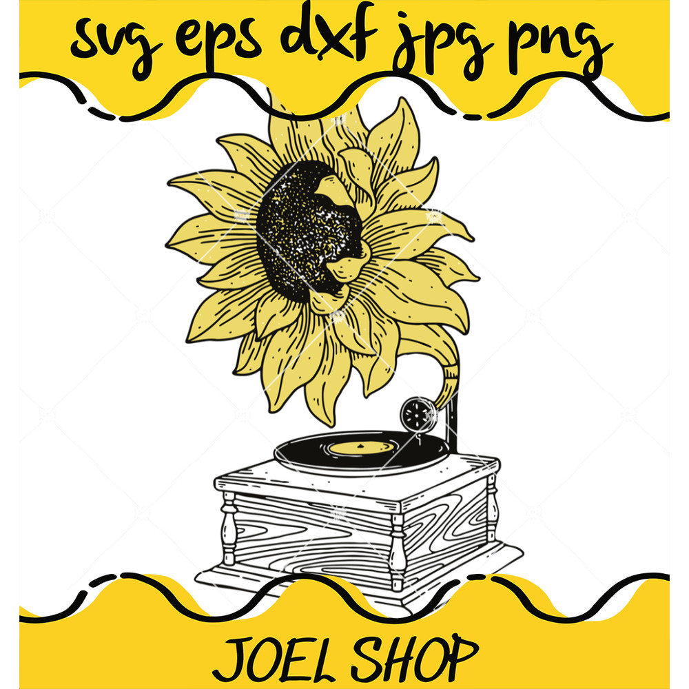 Singing In The Sun Svg, Music Svg, Flower Svg.jpg
