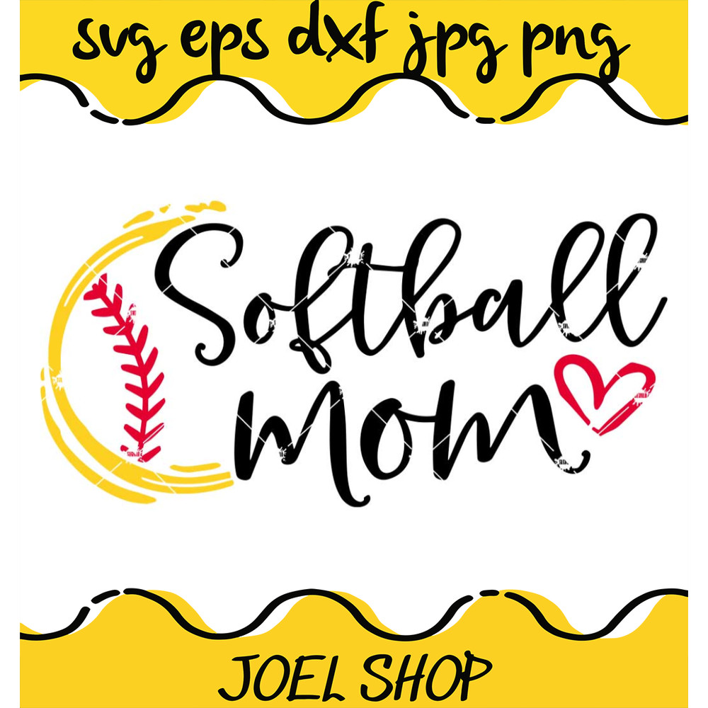 Softball Mom SVG, Mom SVG, Softball SVG.jpg