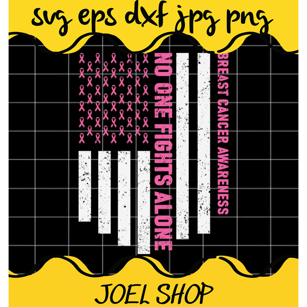 USA Flag Breast Cancer Awareness SVG Cut Files For Cricut Silhouette,P.jpg