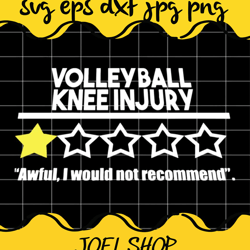 volleyball knee injury one star awful i would not recommend cut file f