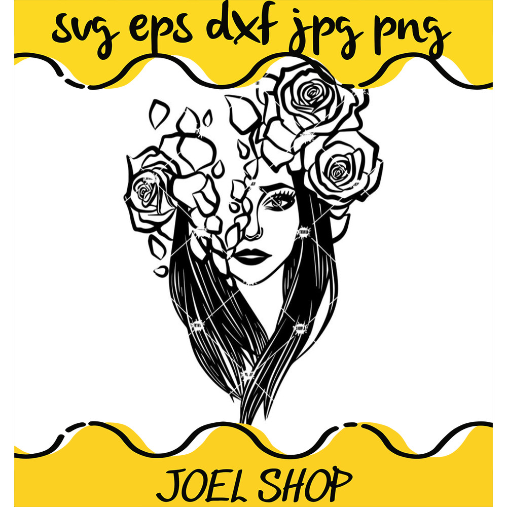 Woman Svg, Flower With Woman Svg.jpg