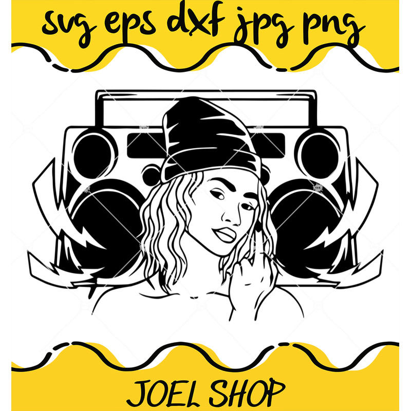 Gangster Girl Svg, Gangster Svg, Hiphop Svg, Bad Girl Svg, Dancer Girl.jpg
