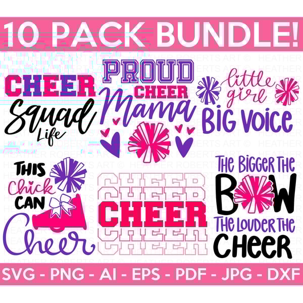 Cheer SVG Bundle, Cheerleading SVG, Cheer svg, Cheer Squad s - Inspire ...