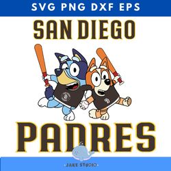 bluey san diego padres baseball