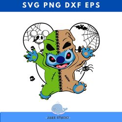 stitch oogie boogie svg, oogie boogie halloween png