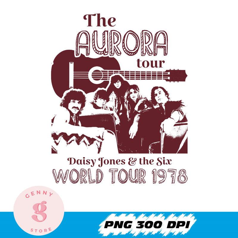 Daisy Jones and The Six Taylor Jenkins Png, Aurora World Tour Merch, Billy Dunne Daisy, Taylor Jenkins Png, Aurora Album.jpg