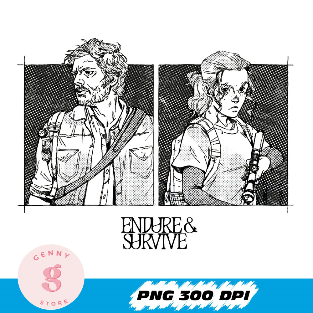 Endure and Survive Png, Joel&Ellie Png.jpg